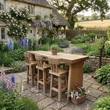 Boomstam barstoel 40x40xH114 cm, Tuin en Terras, Ophalen of Verzenden, Nieuw