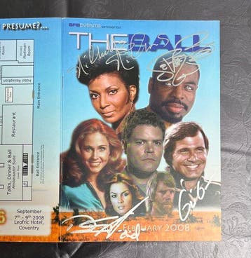 Star Trek, Buck Rogers, Battlestar Galactica - 4x signed, Nieuw