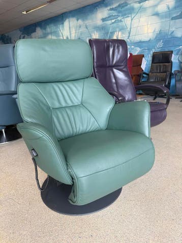 Outlet Sta op stoel relax fauteuil gratis bezorgd/garantie, Verzenden, Nieuw, Leer, Ruim 100 modellen in alle kleuren en maten 