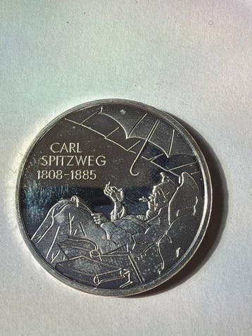 Duitsland. 10 Euro 2008 Carl Spitzweg - 18g (.925) (Zonder