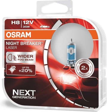 H8 Osram Night Breaker Laser 64212NL-HCB, Ophalen of Verzenden, Zo goed als nieuw