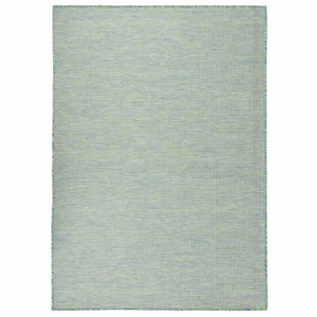 vidaXL Buitenkleed platgeweven 200x280 cm turquoise, Verzenden, Nieuw