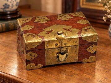 Kist - Hout - China - late qing 1890-1920 - hongmu/rosewood, Antiek en Kunst
