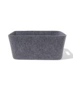 HEMA Opbergmand 25x33x14cm M vilt grijs, Verzenden, Nieuw