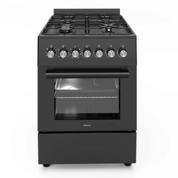 Fornuis Wiggo WOE606ABB 60 cm A Nieuw in doos, Verzenden, 60 cm of meer, Nieuw, Vrijstaand
