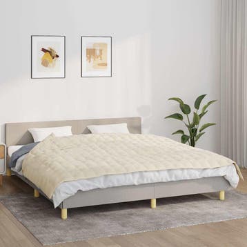 vidaXL Verzwaringsdeken 155x220 cm 7 kg stof, Verzenden, Nieuw