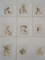 Giuseppe Zocchi - Collezione di 9 ritratti da Guercino e