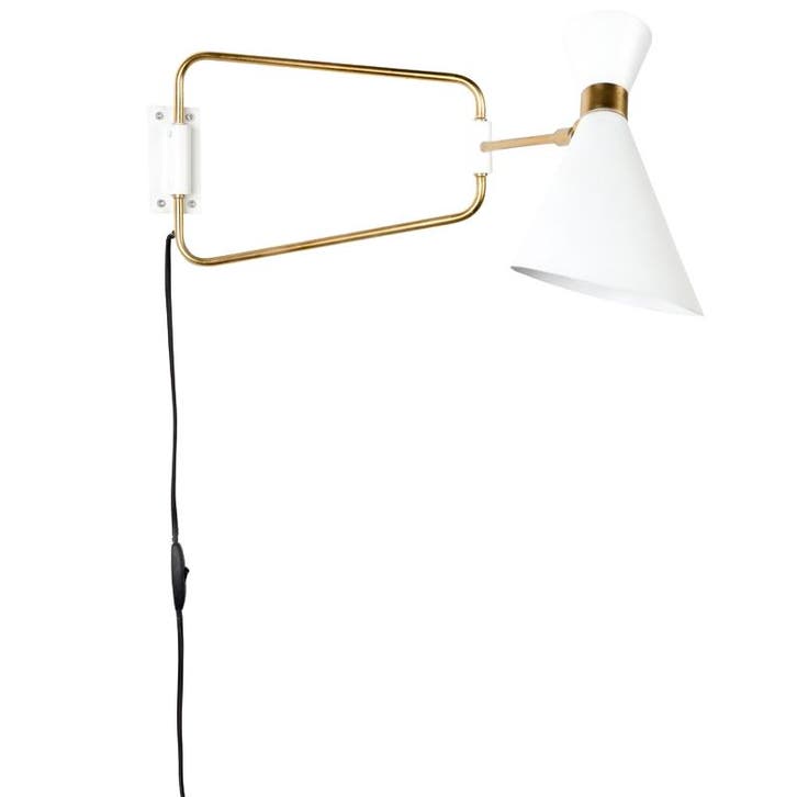 Zuiver Shady Wandlamp Wit, Huis en Inrichting, Lampen | Wandlampen, Zo goed als nieuw, Metaal, Ophalen of Verzenden