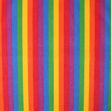 Haarband Bandana Zakdoek 55cm – Regenboog Streep Patroon –, Nieuw