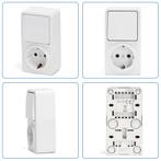 Wandcontactdoos - Aigi Winy - Opbouw - 1-voudig Stopcontact, Doe-het-zelf en Verbouw, Elektra en Kabels, Ophalen of Verzenden