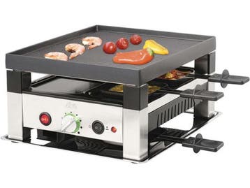 Solis Raclette & Pizza Grill - Gourmetstel 4 Personen -, Verzenden, Nieuw