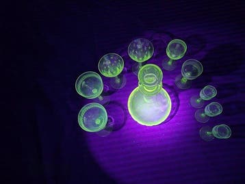 Drinkset (10) - Uraniumglas