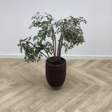 Stenen plantenbak met kunstplant,  108 cm, Huis en Inrichting, Ophalen of Verzenden