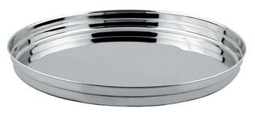 GGM Gastro | Dienblad - RVS - Ø 32cm - rond - met rand |, Verzenden, Nieuw in verpakking, RVS Meubilair