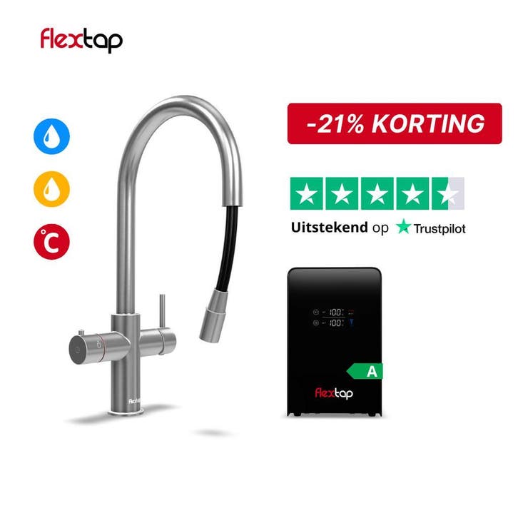 Cooker Flex kraan compleet | Kokend water kraan vanaf 349,-, Fietsen en Brommers, Fietsonderdelen, Nieuw, Ophalen of Verzenden