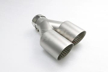 Frosted Silver AK Look Dual Right Exhaust Tips 101mm, Ophalen of Verzenden, Nieuw