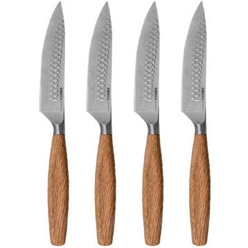 Steakmessen | OSLO+ | RVS/Hout | 4 Stuks Boska Holland, Verzenden, Nieuw in verpakking