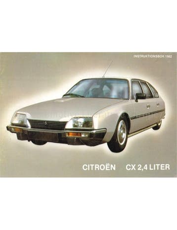 1982 CITROEN CX 2400 INSTRUCTIEBOEKJE ZWEEDS, Auto diversen, Handleidingen en Instructieboekjes