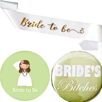 Vrijgezellenfeest set Bride to Be en Team Bride set 21-delig, Verzenden, Nieuw, Feestartikel, Geboorte of Huwelijk