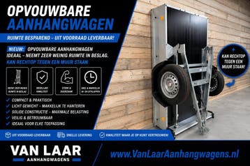 OPVOUWBARE AANHANGWAGEN kantelbaar opvouwbaar opklapbaar, Auto diversen, Aanhangers en Bagagewagens, Ophalen of Verzenden, Nieuw