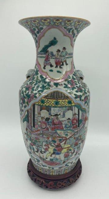 Vaas - Porselein - China - Famille rose - Qing-dynastie