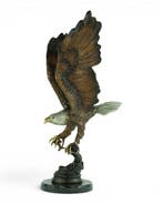 G. Lorenzo - sculptuur, Fishing Eagle - 59 cm - Brons,, Antiek en Kunst