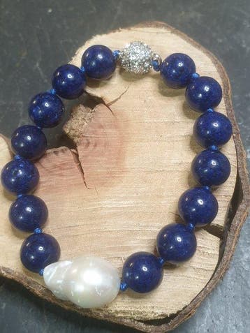 Egyptisch Blauw Lapis Lazuli en Grote Barok Natuurlijke