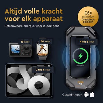 Golden Sound Powerbank Zonneenergie - 30.000 mAh - Accu voor, Ophalen of Verzenden, Zo goed als nieuw, Golden Sound