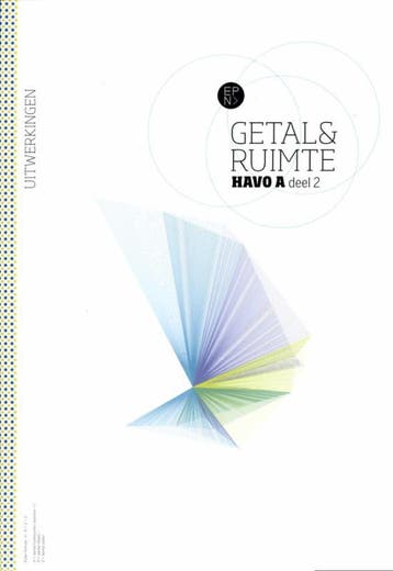 Getal amp Ruimte  Havo A Deel 2 deel Uitwerkin 9789011110335, Zo goed als nieuw