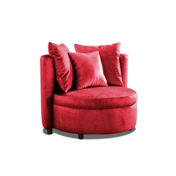 Fauteuil Lellens - fauteuils - Rood, Huis en Inrichting, Stoelen, Nieuw, Rood, Stof
