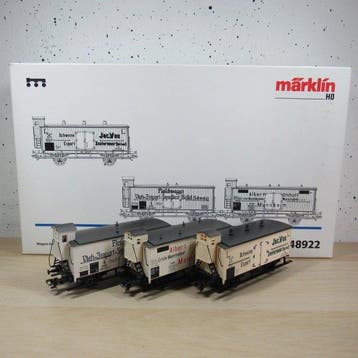 Märklin H0 - 48922 - Treinset (3) - Set van 3 koelwagens in, Hobby en Vrije tijd, Modeltreinen | H0, Nieuw