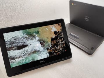 Dell Chromebook 3100 2-in-1 Touchscreen 4GB ram 32GB flash, Computers en Software, Chromebooks, Qwerty, Touchscreen, Dell, 32 GB of minder