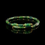 Oud-Romeins, Keizerrijk Armband met Romeinse groene glazen, Antiek en Kunst
