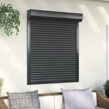 vidaXL Roljaloezie Antraciet 100 x 130 cm Aluminium en, Verzenden, Nieuw