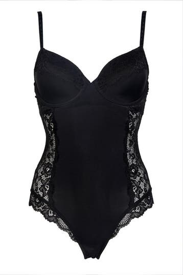 After Eden - Maat 75C - Recycle Dames Kanten Bodystocking -, Verzenden