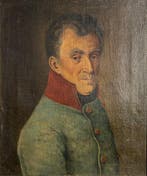 Europese school (XIX) - Officer in Uniform