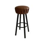 Barkruk Gezellig Vintage - Cognac Vintage/Café, Huis en Inrichting, Barkrukken, Ophalen, Nieuw