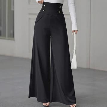 Modieuze Wijde Pijp Pantalon Dames - Comfortabel & Ademend K, Verzenden, Nieuw