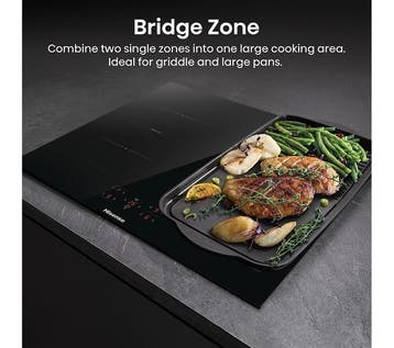 Hisense HI6421BSC Inductie-Kookplaat 60 cm Zwart, Nieuw, Inbouw, Inductie, 4 kookzones