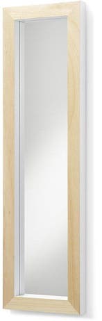 LaForma Drop Spiegel 98x28cm - Frame Blank Hout - Wit, Verzenden, Nieuw