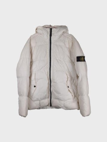 Stone Island Pufferjas Heren maat XL Wit, Wit, Maat 56/58 (XL), Ophalen of Verzenden, Stone Island
