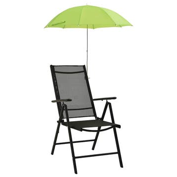 vidaXL Campingstoelparasols 2 st 105 cm groen, Tuin en Terras, Parasols, Verzenden, Nieuw, 1 tot 2 meter