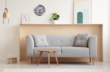 2dekans | Perel Wandklok, rond, analoog, 35 cm, lcd-scherm, Huis en Inrichting, Ophalen of Verzenden, Zo goed als nieuw