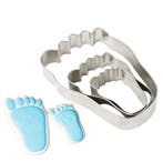 Koekjesvorm set met 3 maten baby voetjes, Verzenden, Nieuw, Taarten of Cupcakes, Bakvorm