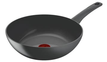 2dekans | Tefal Renew Black ON Keramische Wokpan – Ø 28 cm –, Ophalen of Verzenden, Gebruikt