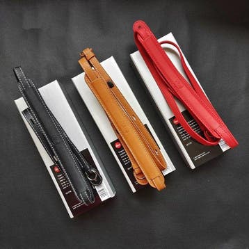 Leica Genuine Leather Neckstrap Set with Protection Flaps