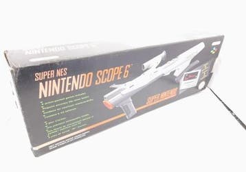 Super NES Nintendo Scope 6 LazerBlaster + Game + Receiver Bo, Ophalen of Verzenden, Gebruikt
