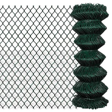 vidaXL Gaashek 1x15 m staal groen, Verzenden, Nieuw, IJzer