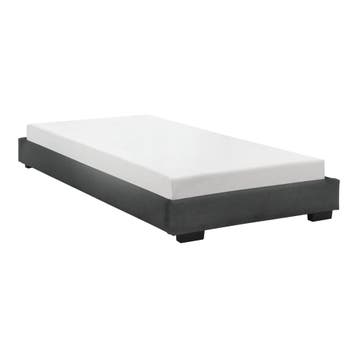 Modern bedframe kunstleer met matras 90x200 zwart, Huis en Inrichting, Slaapkamer | Bedden, Verzenden, Nieuw