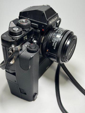 Nikon F3 + MD-4 + Nikkor 1,4/50mm | Analoge camera, Nieuw